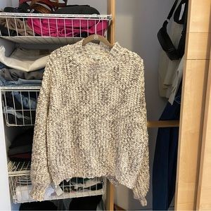 Oversized Grey and Cream Sweater